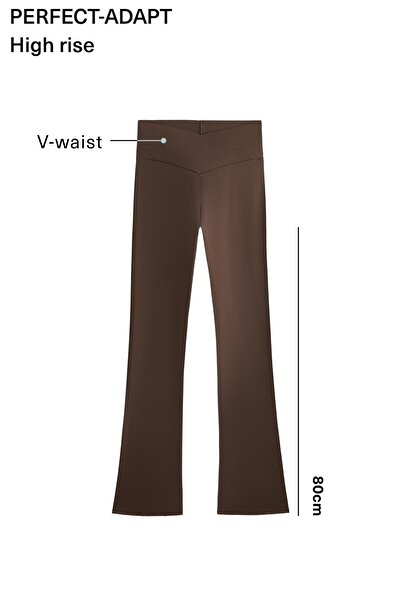 Oysho V kesimli çapraz belli Perfect-adapt flare pantolon