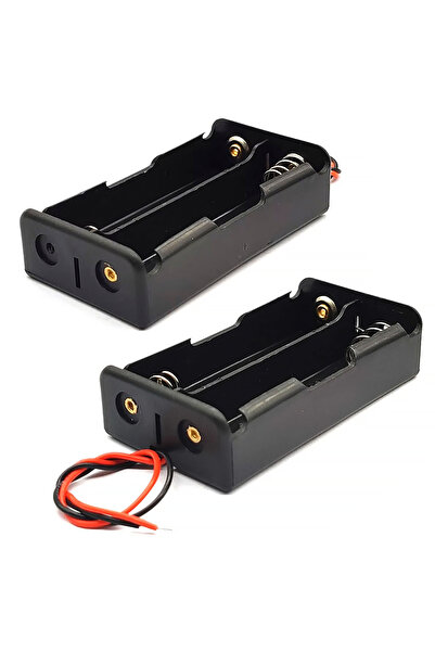 Rosfix Suport Baterii 2x18650 în Serie | Cu Fire 100mm | Tip Deschis