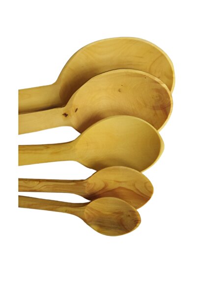 Home Handmade Natural Boxwood Spoon Set of 5
