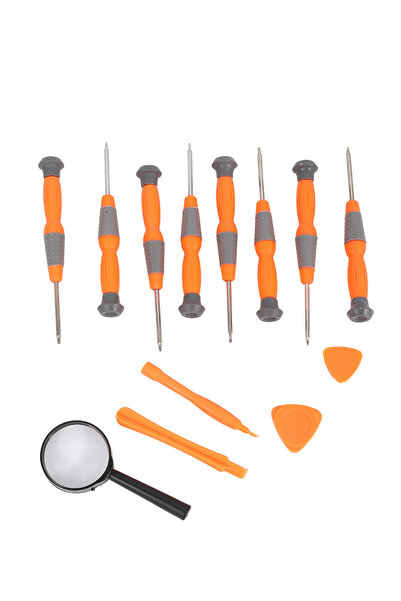 Lawazim Precision Screwdriver Set - 12 Piece Torx Phillips Slotted with Pry Tools & Magnifier
