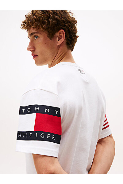 Tommy Hilfiger Men's Tommy X U.S. Sail Gp Team Color-Blocked Relaxed T-Shirt