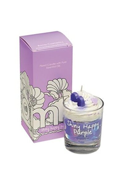 Bomb Cosmetics Lumanare parfumata sticla Shiny Happy Purple