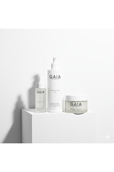 Gaia London NEMLENDİRİCİ BAKIM SETİ ( Hyaluronıc Acid) 3 lü Set(Hyaluronıc Kr...