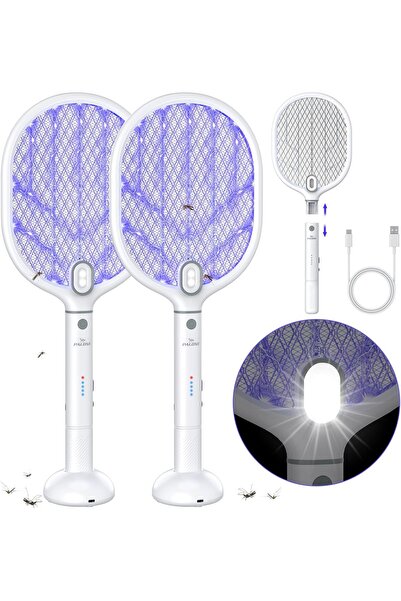 PALONE مضرب ذباب كهربائي، 4000 فولت، مضرب ذباب USB قابل لإعادة الشحن