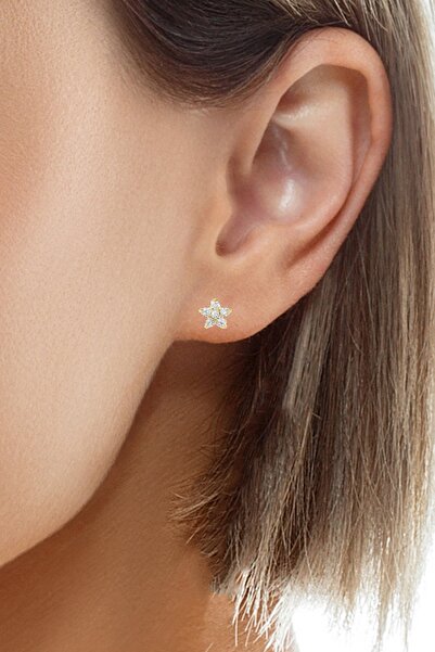 CiGOLD Taşlı Çocuk Küpesi 14 Ayar Altın 0.88 Gr OA-C1TB03029275