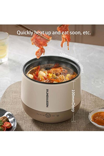 COOYA 1.8 L Rice Cooker, Electric Hot Pot Ramen Cooker, Travel, Office, Multifunctional, For Cooking Rice