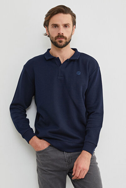 Fulla Moda Kabartma Baskılı Polo Yaka Body