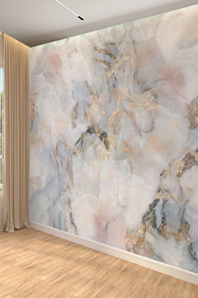 dreamwall Oniks Mermer Desenli Lüks Tekstil Duvar Kağıdı