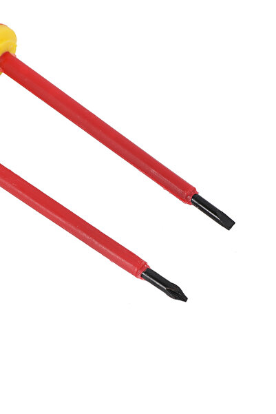 Lawazim Screwdriver Set - 2 Piece Philips & Flathead with Ergonomic Grip for DIY & Repairs