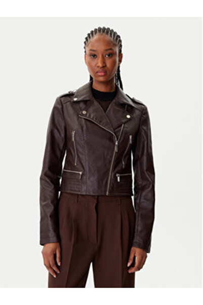 Morgan Geacă de piele ecologică pentru femei 202-GRAMMO.N Multicoloră