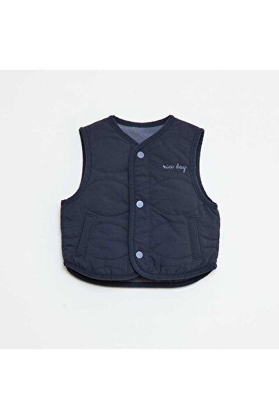 KIABI Sleeveless Padded Jacket with Fleece Lining PINK