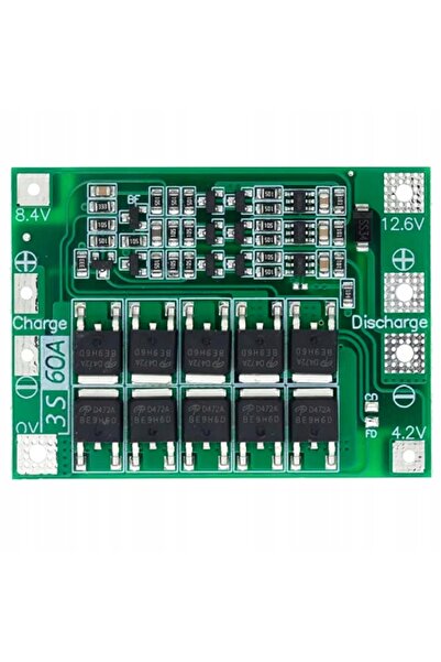 Rosfix BMS 3S 60A Charging Module | With Integrated Balancer | For Li-Ion