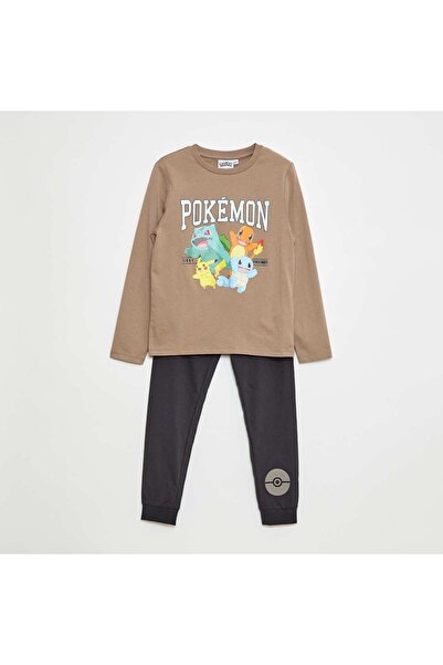 KIABI طقم بيجامة "بوكيمون" - طقم مكون من قطعتين باللون الأخضر