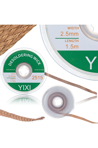 Rosfix Bandă Dezlipire Lipituri 2,5mm x 1,5m | Cu Flux | Cupru Fin Texturat