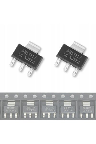 Rosfix Voltage Stabilizer AMS1117 5V 1A | SMD SOT223 Set of 2 Pieces