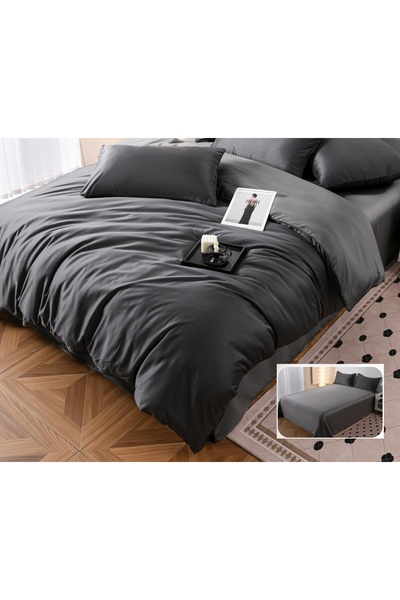 CHIRASO CHIRASO Bedding, Satin with Silk Look, Classic Sheet 230x240cm Duvet Cover 200x230 4 Pillowcases