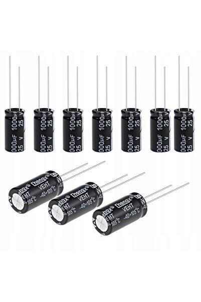 Rosfix Electrolytic Capacitor Low ESR 1000uF 25V | Set of 10 | 10x20mm