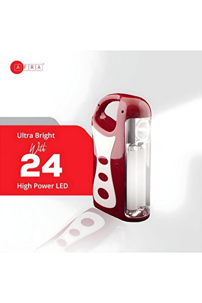 Afra Rechargeable Lantern, 10 Watts, White, Plastic Body, Solar Charging Port, 10 W & 220-240 V / 50