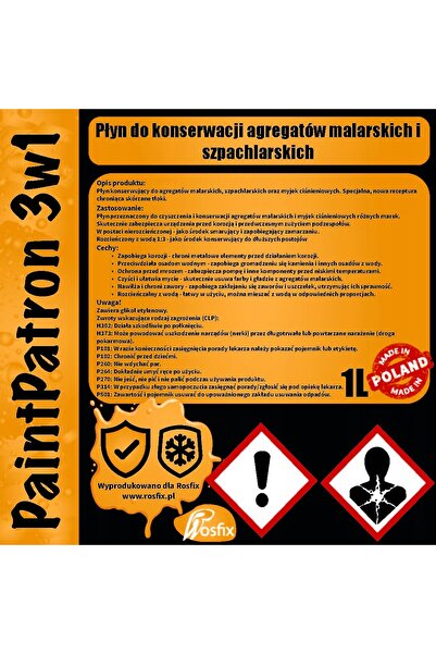 Rosfix PaintPatron 3in1 Maintenance Liquid 1L | For Airless Pump and Washer