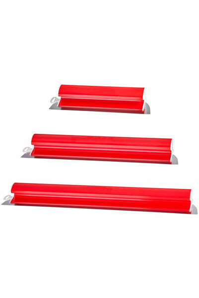 SGTT Set of 3 professional trowels, stainless steel, 25 cm, 40 cm, 60 cm, bla...