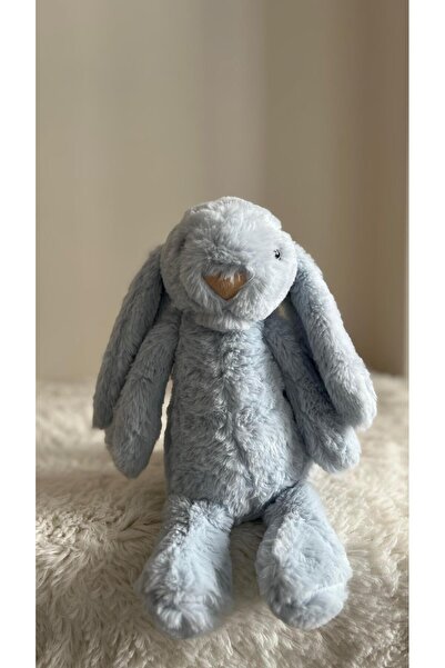 Kids Yumuşacık Peluş Tavşan Oyuncak Mavi 35 cm Hediye & Dekor