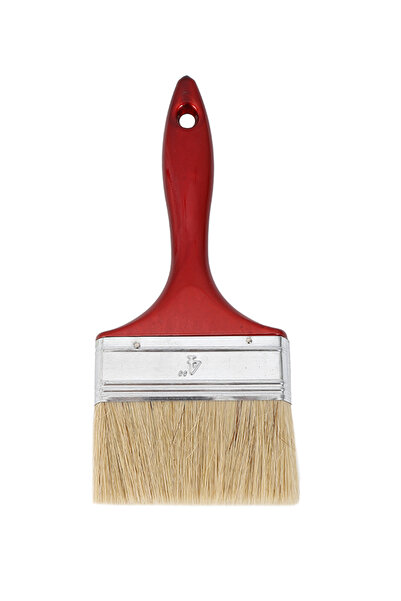 Lawazim Paint Brush - 4 Inch Flat Trim Brush with Ergonomic Handle for DIY & Professional Use