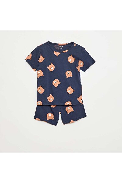 KIABI Short Pajama Set - T-shirt + Shorts - 2 Piece BLUE