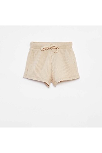 KIABI Cropped T-shirt + shorts + bucket hat set - 3-piece set BEIGE