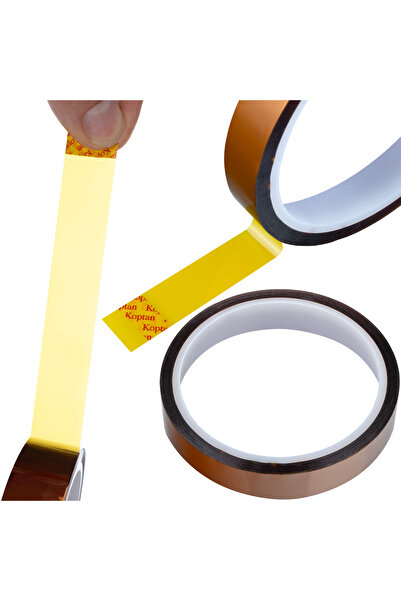 Rosfix Bandă Kapton 10mm x 30m | Rezistentă 240°C | Adeziv Siliconic