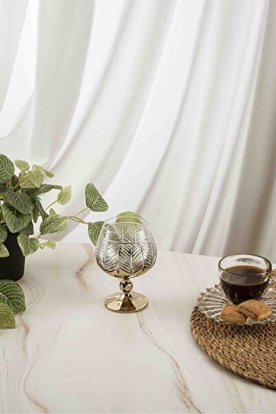 crystalhome 6-Pack Gold Fishbone Crystal Coffee Side Bottle 250ml