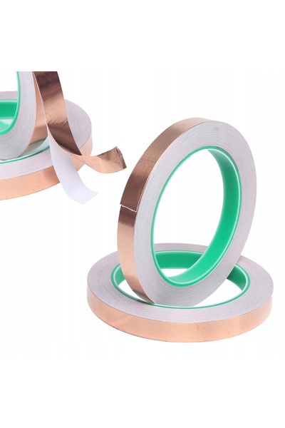 Rosfix Bandă Cupru 6mm x 50m – Adeziv Conductiv Dublu | Grosime 0,05mm