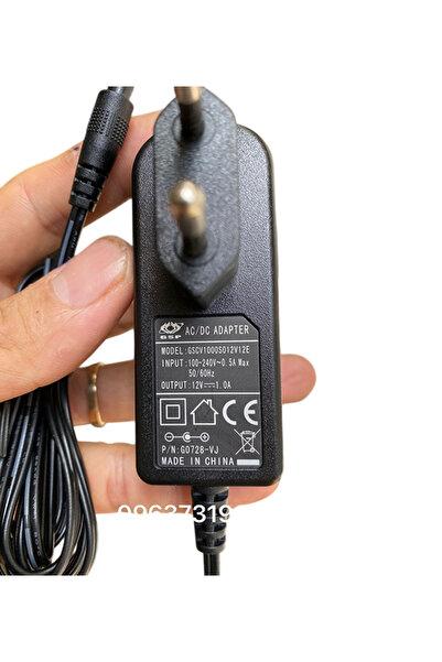 Devre Dünyası GSCV1000S012V12E GSP 12V 1A Modem ve Arduino Uyumlu Plastik Kasa Priz Tipi Adaptörü