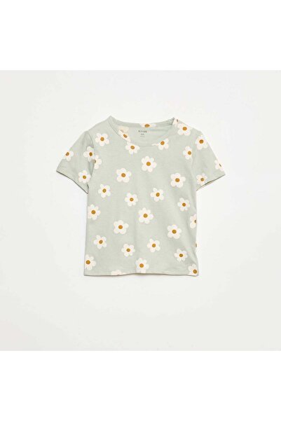 KIABI Short Pajama Set - T-shirt + Shorts - 2 Piece GREEN