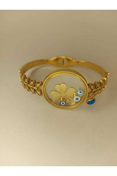 Romea مشبك ربع دائرة من الفولاذ المقاوم للصدأ، مشبك ذهبي مع قاعدة، سوار ربع د...