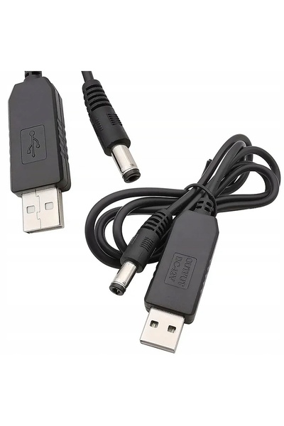 Rosfix Cablu Convertor USB–DC 5V la 12V | Mufă 5.5x2.1mm, 1A, 100cm