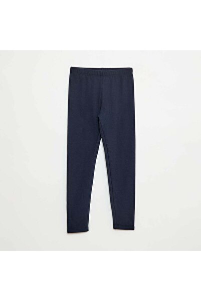 KIABI بنطال ضيق مبطن بالمخمل دافئ باللون الأزرق