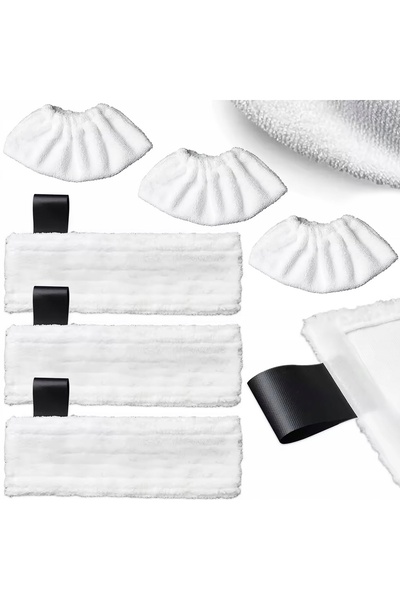 Rosfix Microfiber Cloth Set 6 Pieces | Compatible with Kärcher Steam Mop SC1–SC5