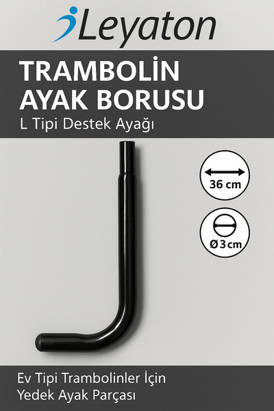 Leyaton Trambolin Ayak Borusu – L Tipi Destek Ayağı