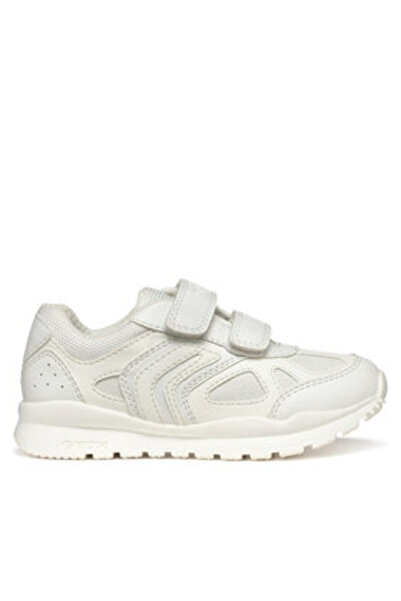 Geox αθλητικά παπούτσια για αγόρια J5515A-0BUCE λευκά
