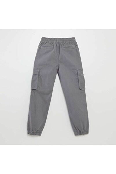 KIABI Stretchy multi-pocket trousers GREY