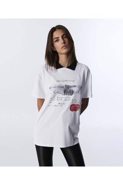 Twist KONTRAST YAKA TİŞÖRT