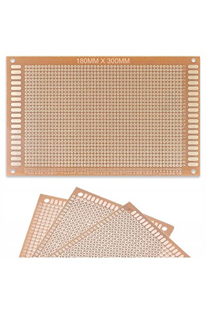 Rosfix Placă Prototip Universală THT 180x300 mm | Raster 2,54 mm