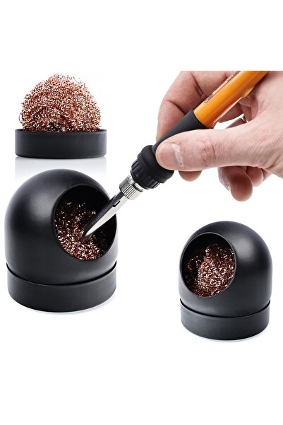 Rosfix Curățător Vârf Letcon cu Lână Metalică | Bază Metalică Ø6,6x7 cm