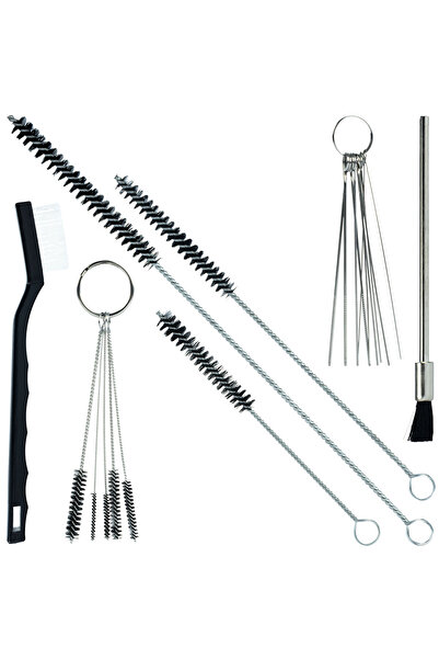 Rosfix Set Curățare Pistol Vopsit 17 Piese | Perii și Ace Universale