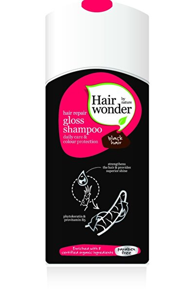 Hairwonder GLOSS shampoo black hair, Hairwonder, 200 ml