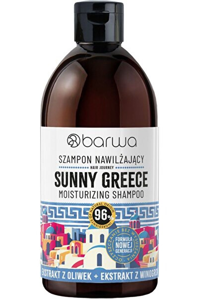 Barwa Cosmetics SUNNY GREECE moisturizing shampoo with olive and grape oil and extracts, Barwa Cosmetics, 380 ml