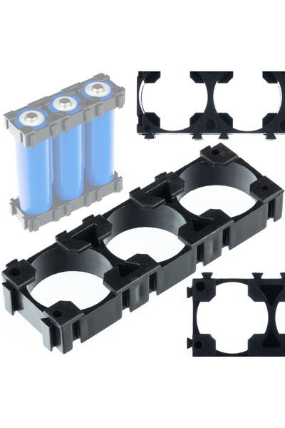 Rosfix Carcasă Baterii 1x3 Pentru 3 Celule 18650 | Plastic Rezistent