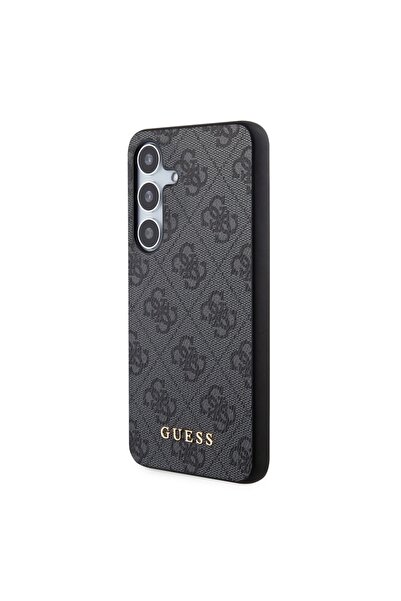 Guess Θήκη για Samsung Galaxy S24, Σκληρή θήκη 4G Μεταλλική Χρυσή με Λογότυπο, Μαύρη