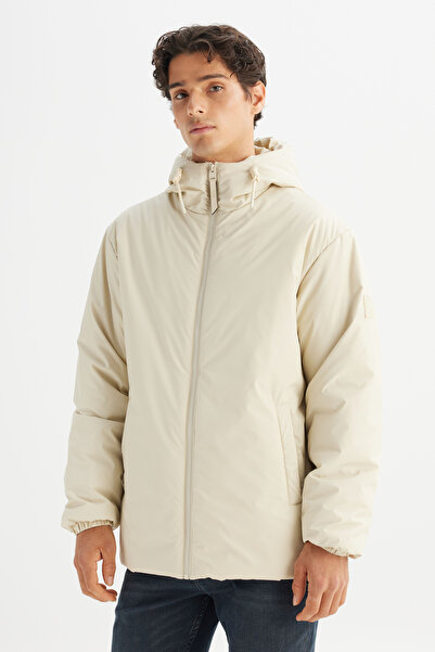 Lee Regular Fit Normal Kesim Kapüşonlu Cepli Casual Mont