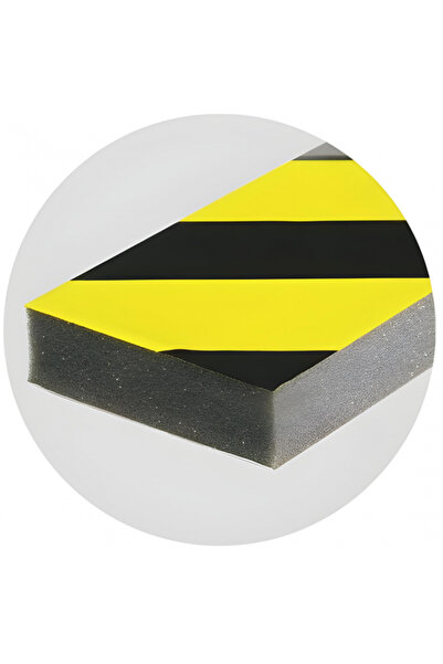 CARBOY Bandă autoadezivă din spumă pentru etanșare, 1 m, neagră/galbenă